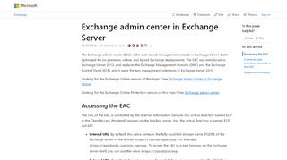 
                            9. Exchange admin center in Exchange Server | …