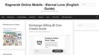
                            9. Exchange Gifting (B Coin Credit) Guide - Ragnarok Online ...