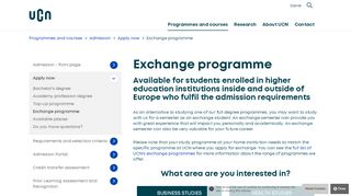 
                            6. Exchange programme - Apply now to UCN