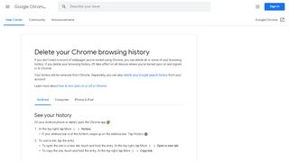 
                            8. Excluir o histórico de navegação do Chrome - …