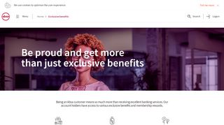 
                            4. Exclusive Benefits - Absa