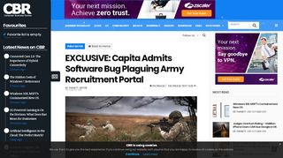 
                            8. EXCLUSIVE: Capita Admits Software Bug Plaguing Army Recruitment