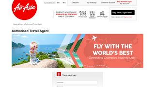 
                            5. Exclusive page for travel agent partners - AirAsia