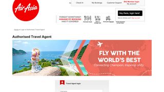 
                            4. Exclusive page for travel agent partners | Travel Agent | AirAsia