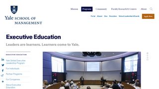 
                            6. Executive Education | Yale School of Management