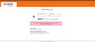 
                            10. exede.net Customer Portal | Login Page