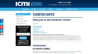 
                            7. Exhibitor Center - ICMI