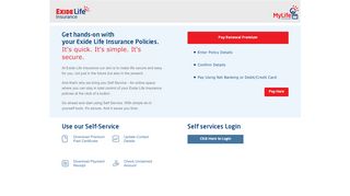 
                            11. Exide Life Insurance - Customer Portal