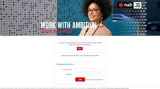 
                            6. Existing applicant sign-in - National Australia Bank - PageUp