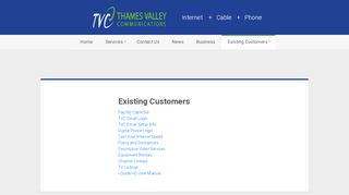 
                            1. Existing Customers | Thames Valley Communications