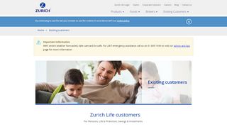 
                            5. Existing customers - zurich.ie