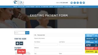 
                            2. Existing Patient Form | Tylock-George Eye Care & Laser Center