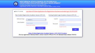 
                            2. Existing Student Login (Academic Session 2019-20) - WEST ...