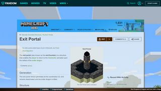 
                            3. Exit Portal | Minecraft Wiki | FANDOM powered by Wikia