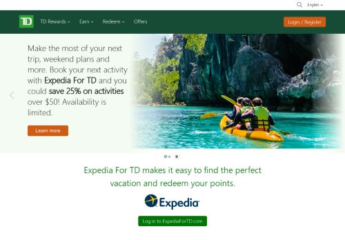 
                            2. Expedia For TD - TD Rewards