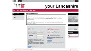 
                            7. Expenses Online - Lancashire County Council