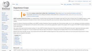 
                            4. Experience Corps - Wikipedia