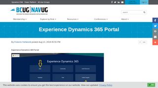 
                            6. Experience Dynamics 365 Portal - Dynamics NAV User Group