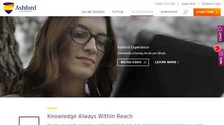 
                            4. Experience - Home | Ashford University