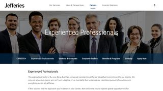 
                            3. Experienced Investment Banking Professionals | Jefferies