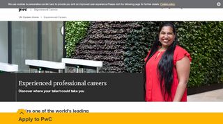 
                            9. Experienced professional careers - PwC UK
