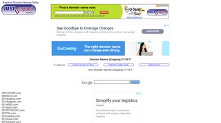 
                            8. Expired and Deleted Domain Names - JustDropped.com