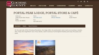 
                            8. Explore Cochise County - Portal Peak Lodge, Portal Store & Café