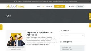 
                            5. Explore CV database on JobTimes