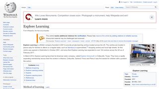 
                            4. Explore Learning - Wikipedia