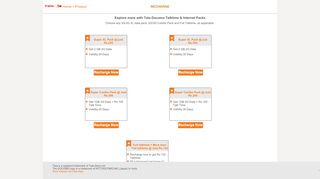 
                            5. Explore more with Tata Docomo Talktime & Internet Packs