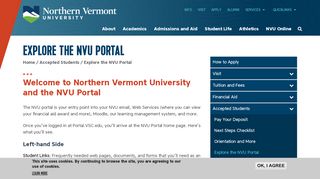 
                            6. Explore the NVU Portal | Northern Vermont University