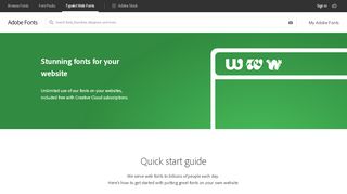
                            6. Explore Typekit webfonts | Adobe Fonts