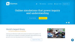 
                            2. ExploreLearning Gizmos: Math & Science Simulations