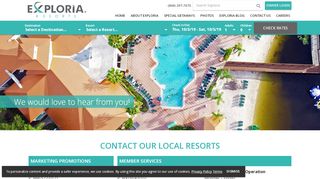 
                            2. Exploria Resorts Contact Us