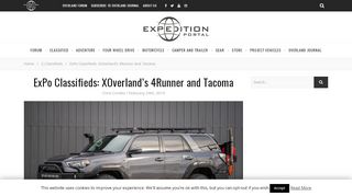 
                            6. ExPo Classifieds: XOverland's 4Runner and Tacoma – Expedition Portal