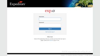 
                            10. exp.o Sign In | Expeditors International of …