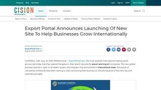 
                            3. Export Portal Announces Launching Of New Site To Help Businesses ...