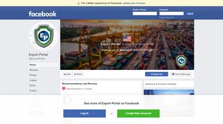 
                            1. Export Portal - Home | Facebook