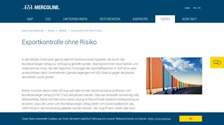 
                            7. Exportkontrolle ohne Risiko | Mercoline