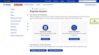 
                            5. Express Access | Allstate Insurance Company