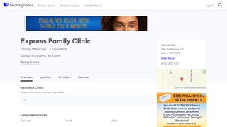
                            7. Express Family Clinic, Allen, TX - Healthgrades