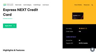 
                            7. Express NEXT Credit Card - Info & Benefits - Credit Card ...