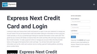 
                            7. Express Next Credit Card Payment - Login - Address ...