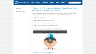 
                            8. Express Scripts Electronic Prior Authorization