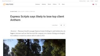 
                            6. Express Scripts says likely to lose top client …