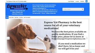 
                            5. Express Veterinary Pharmacy Home Page