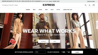
                            1. express.com - Men's and Women's Clothing - Shop jeans ...