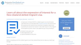 
                            5. Expression of Interest New Zealand - Skilled Migrant ...