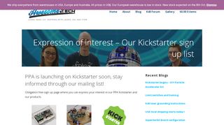 
                            7. Expression of interest - Our Kickstarter sign up list