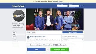
                            5. Expresso Morning Show - SABC 3 - Posts | Facebook